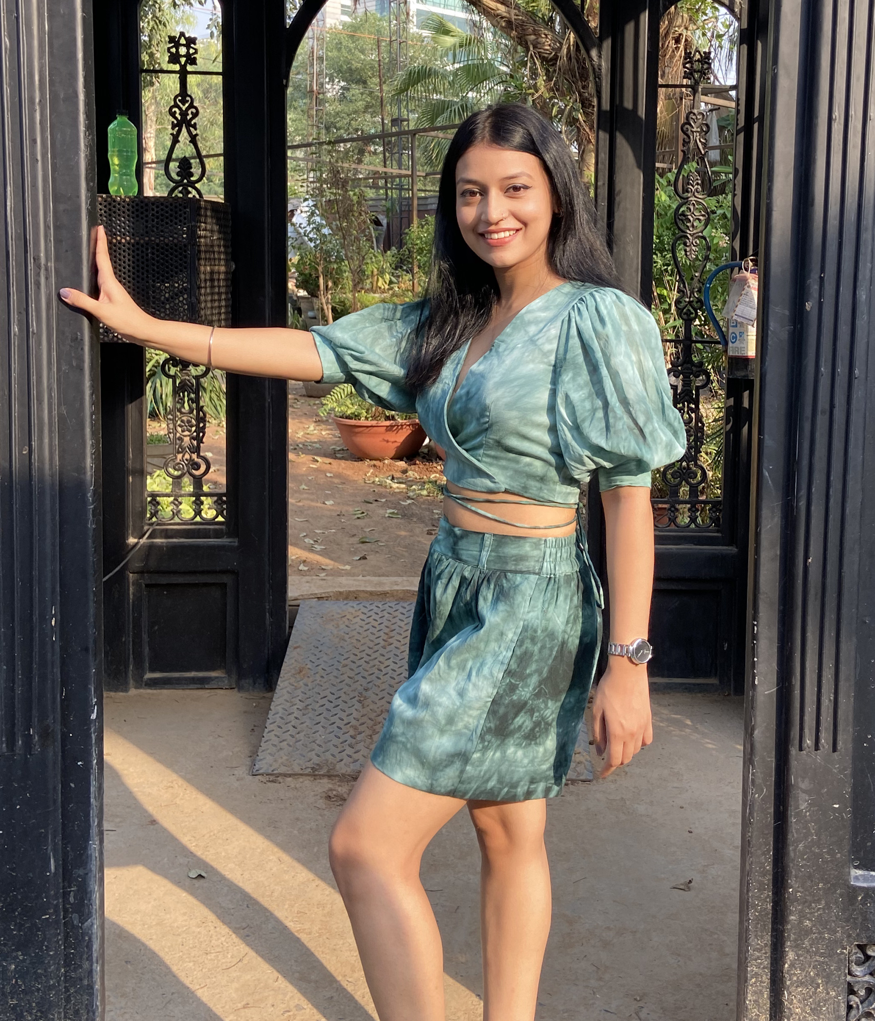 Green Tie- Dye Co-ord Set