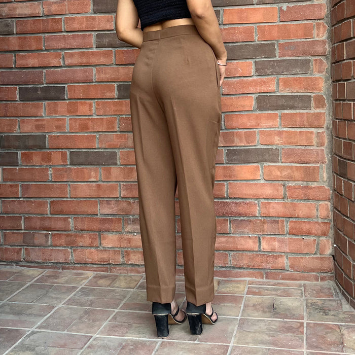 Brown Tapered Trouser