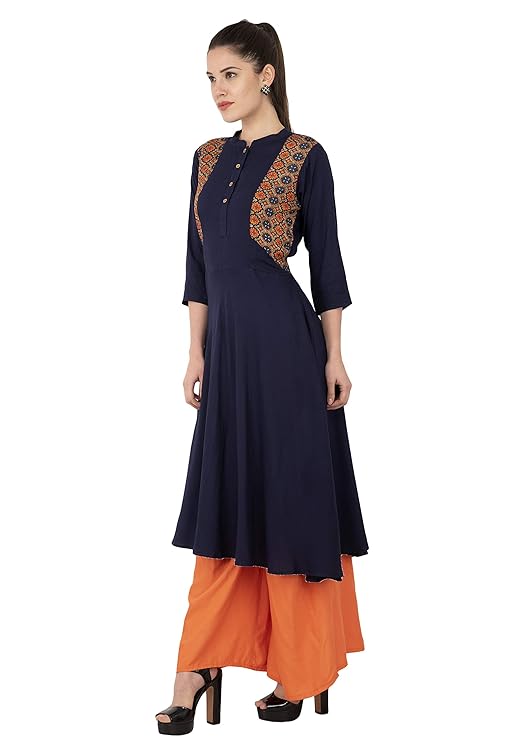 Navy Blue Anarkali Kurti