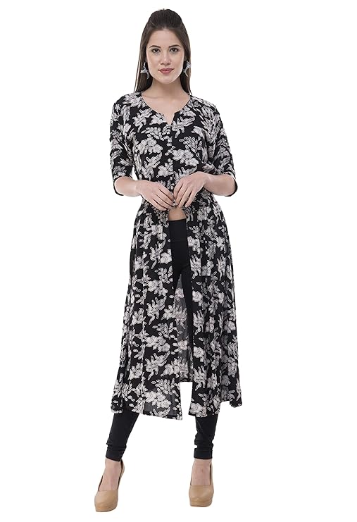 Printed Front Slit Kurti