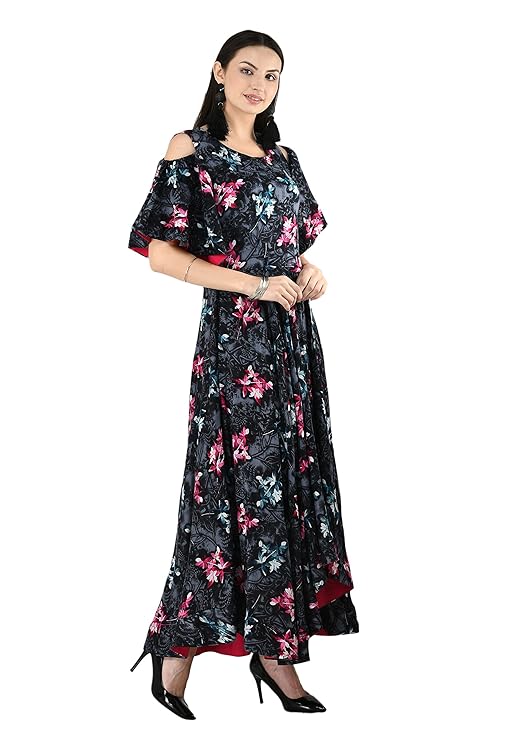 Floral Anarkali Style Kurti