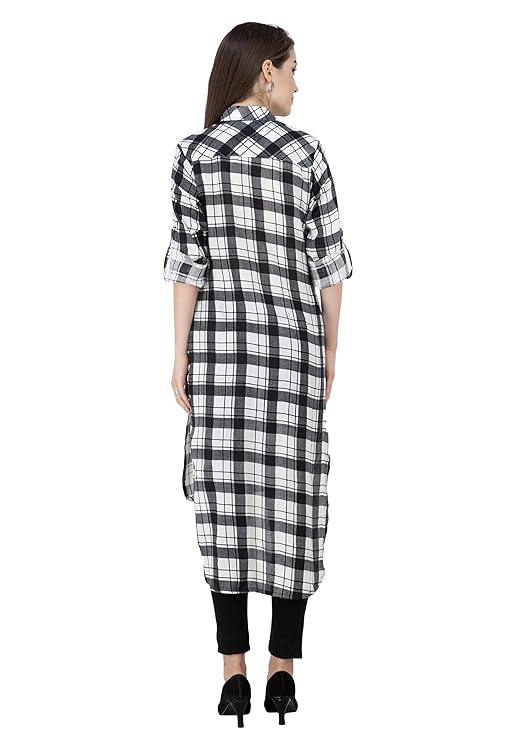 Black & White Checks Kurti