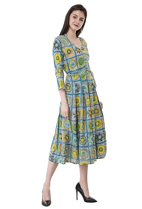 Box Pleated Printed Kurti