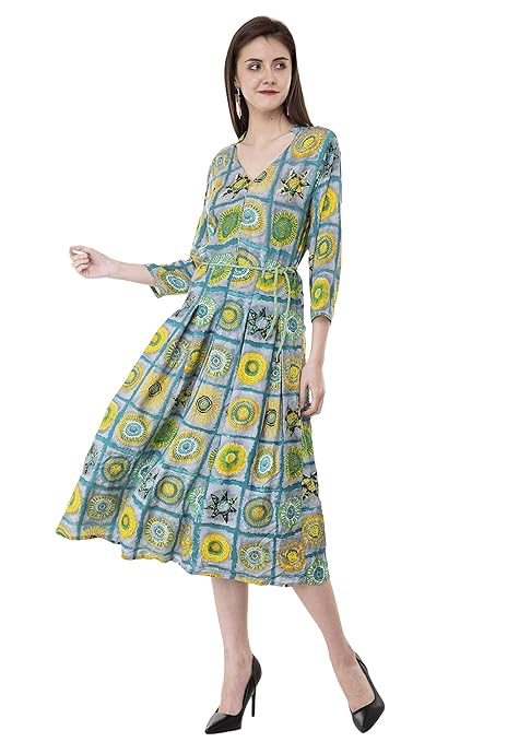 Box Pleated Printed Kurti