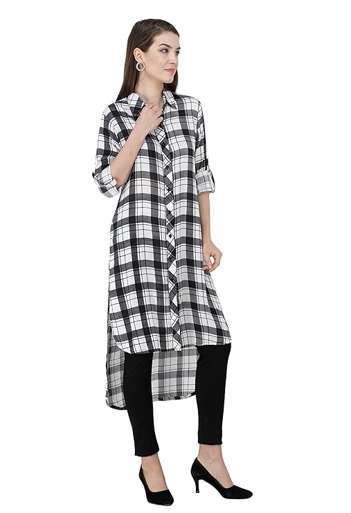 Black & White Checks Kurti